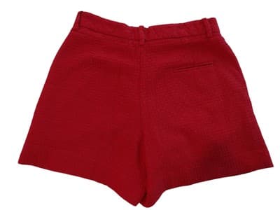Chic Red Woven Shorts - Perfect for Summer! - Thumbnail 4
