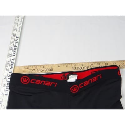 Canari Mens Black Padded Cycling Shorts Size Medium - Thumbnail 5