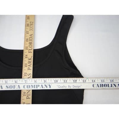 SHEIN Petite Black Tank Dress Mini Scoop Neck Sleeveless Bodycon Size S - Thumbnail 4