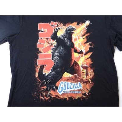 Black Godzilla King of the Monsters Graphic T Shirt Men's Size Large - Thumbnail 4