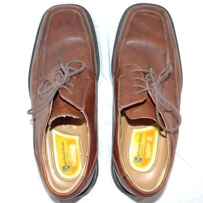 Dockers Mens Brown Leather Square Toe All Motion Comfort Oxford Shoes 9M - Thumbnail 6