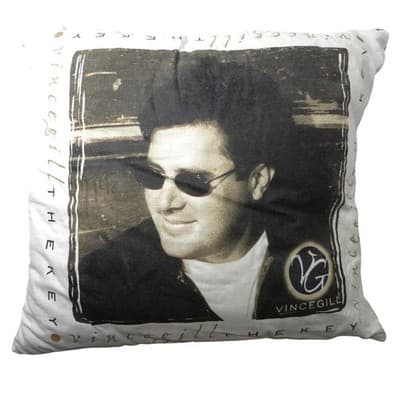 Vintage Vince Gill The Key DIY Throw Pillow Decorative Music Memorabilia