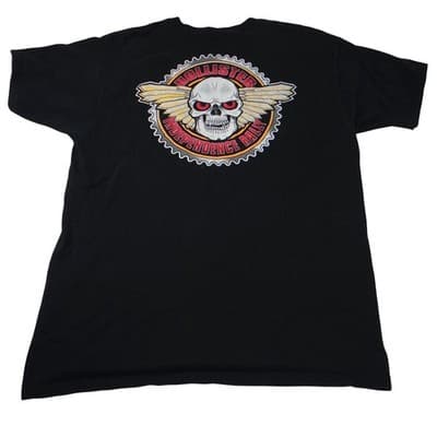Vintage Hollister Independence Rally 1999 Skull Wings Graphic TShirt XL Black - Thumbnail 4