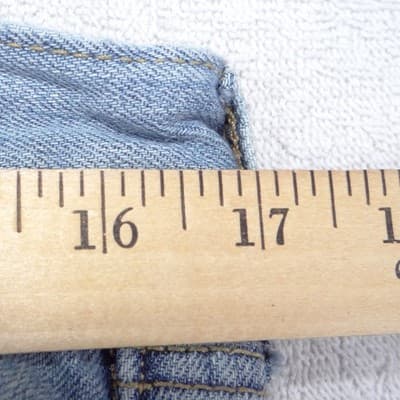 Eddie Bauer Womens P8 Light Wash Flannel Lined Boyfriend Relaxed Jeans - Thumbnail 7