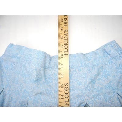 Vintage Pinot Noir Womens Light Blue Denim Floral Pleated Midi Skirt Size M - Thumbnail 4