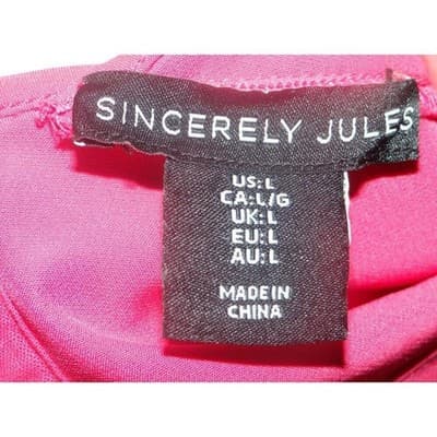 Sincerely Jules Women's PINK Bralette - Size L - Thumbnail 2
