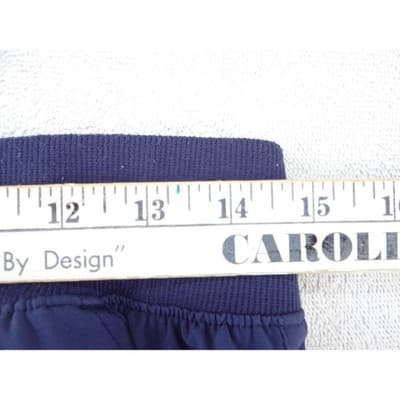 Elements Easy Stretch Navy Blue Scrub Set V-Neck Top Jogger Pants Med/Lg BU287 - Thumbnail 4