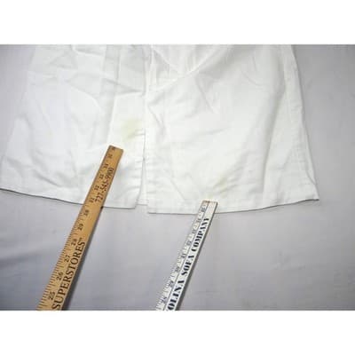 Vintage White Midi Skirt Pleated A Line Casual Office Basic - Thumbnail 3