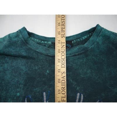 Yesterdays Slick Rock Moab Utah Acid Wash Graphic Tee Teal Mens Large - Thumbnail 6