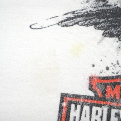 Harley-Davidson Mens White Pin-Up Lady HDMC Eagle Graphic T-Shirt 2015 Size 3XL - Thumbnail 13