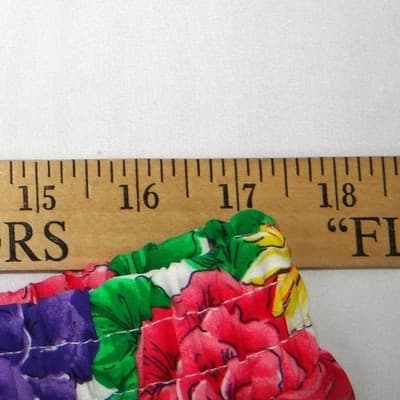 Vintage Pyke Limited 90s Floral Midi Skirt White Pink Purple Yellow Size 16 - Thumbnail 4