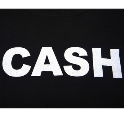 Johnny Cash Mens XL Black Graphic T-Shirt Short Sleeve Cotton Crew Neck 1678 - Thumbnail 4