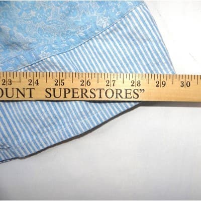Vintage Pinot Noir Womens Light Blue Denim Floral Pleated Midi Skirt Size M - Thumbnail 6