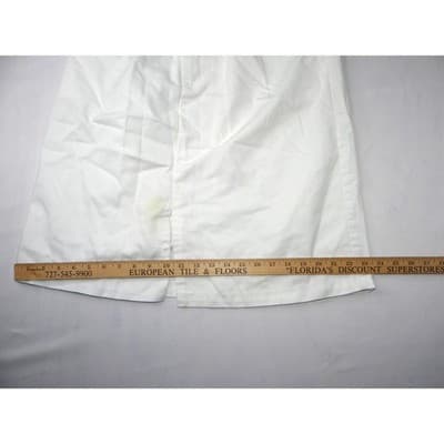 Vintage White Midi Skirt Pleated A Line Casual Office Basic - Thumbnail 7