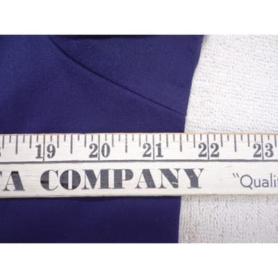 Elements Easy Stretch Navy Blue Scrub Set V-Neck Top Jogger Pants Med/Lg BU287 - Thumbnail 10
