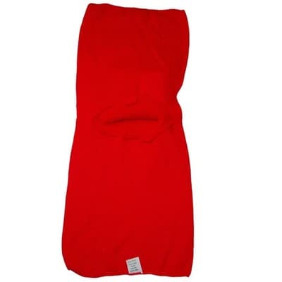 Red Knit Cowl Neck Tunic Top One Size Fits All - Thumbnail 3