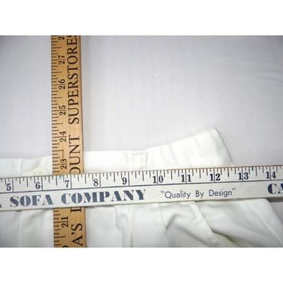 Vintage White Midi Skirt Pleated A Line Casual Office Basic - Thumbnail 6