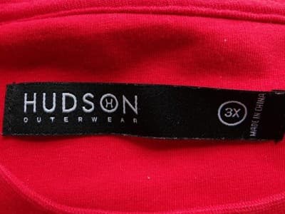 Hudson Outerwear Men's Red Short Sleeve T-Shirt Size 3X - Thumbnail 3