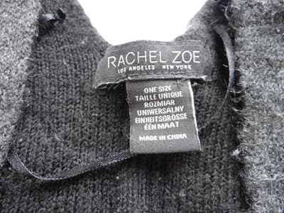 Rachel Zoe One Size Grey Shawl Wrap - Thumbnail 3