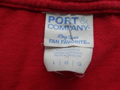 Port & Company 'Ohana Family' Red T-Shirt - Fun & Casual Wear - Thumbnail 4