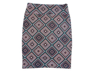 LulaRoe Geometric Print Pencil Skirt - Size L - Thumbnail 2