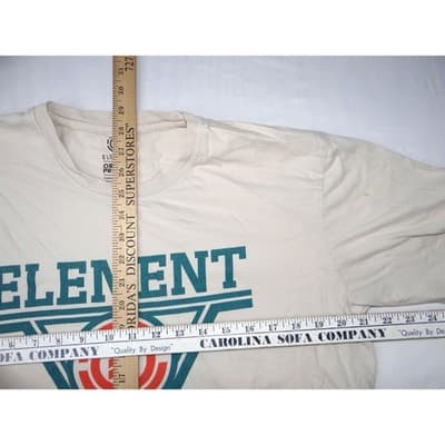 Element Organic Cotton T Shirt Men's XL Beige Graphic Tee Est 1992 - Thumbnail 7