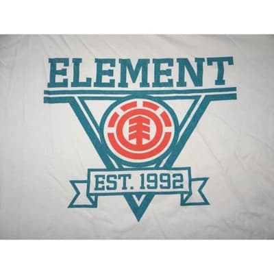 Element Organic Cotton T Shirt Men's XL Beige Graphic Tee Est 1992 - Thumbnail 4