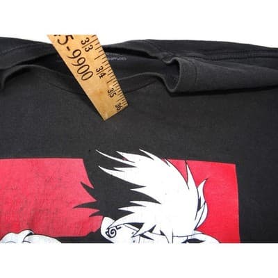 Naruto Shippuden Kakashi 07 Graphic T Shirt Black Size L Anime Manga - Thumbnail 6