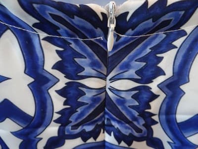 Elegant Blue Print Kaftan Dress - Stylish Women's Fashion - Thumbnail 5