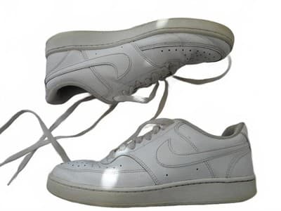 Nike White Women's Court Vision low top Sneakers - Thumbnail 2
