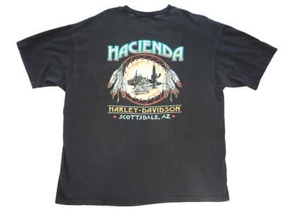 Harley-Davidson Men's Black Graphic T-Shirt XXL - Thumbnail 2