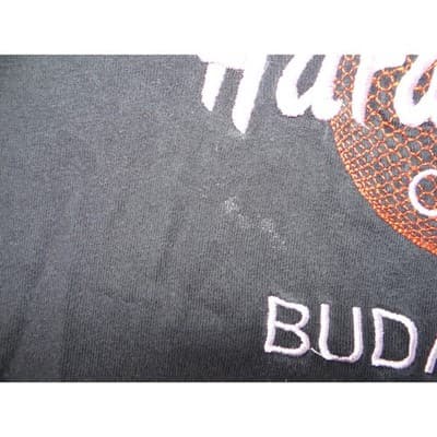 Hard Rock Cafe Budapest Black Embroidered T Shirt Mens XL - Thumbnail 8