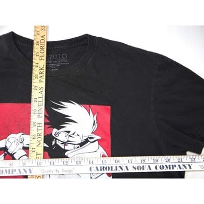 Naruto Shippuden Kakashi 07 Graphic T Shirt Black Size L Anime Manga - Thumbnail 8