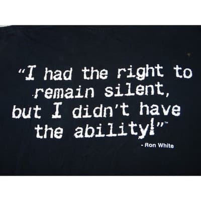 Ron Tater Salad White Comedy T Shirt Mens Medium Gildan Black - Thumbnail 5