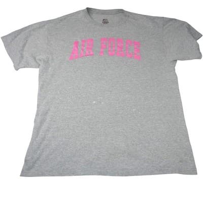 J America Sportswear Air Force Pink Graphic T Shirt XL Tee