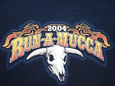 2004 Run-A-Mucca Motorcycle Run Black Graphic T-Shirt - Thumbnail 3