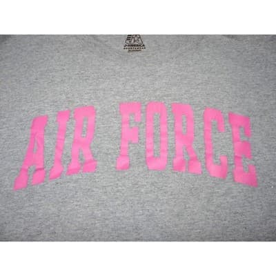 J America Sportswear Air Force Pink Graphic T Shirt XL Tee - Thumbnail 4