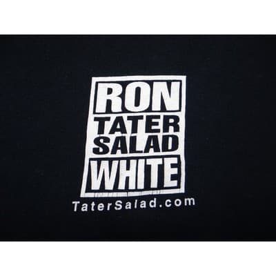 Ron Tater Salad White Comedy T Shirt Mens Medium Gildan Black - Thumbnail 4