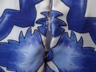 Elegant Blue Print Kaftan Dress - Stylish Women's Fashion - Thumbnail 6