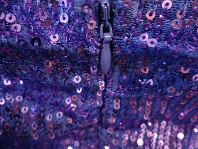 Stunning Purple Sequin Strapless Dress - Thumbnail 4