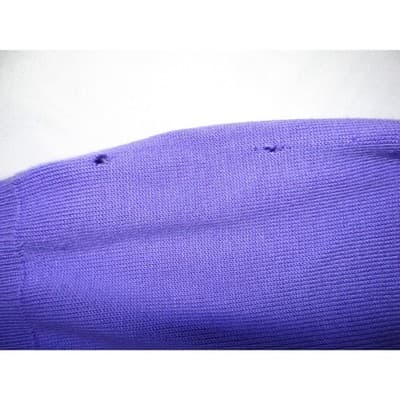 Vintage Duvet Purple Short Sleeve Knit Sweater Top Size L Zipper Back - Thumbnail 5