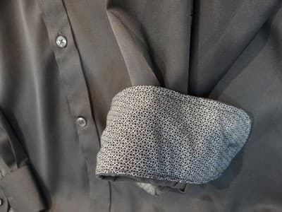 Flex Men's Luxury Collection Dress Shirt - Gray, Size Large - Thumbnail 3
