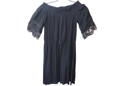 Xhilaration Off-Shoulder Dress with Lace Trim