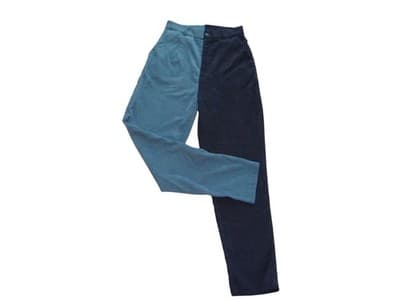Stylish Color Block Corduroy Pants by Romwe - Size S - Thumbnail 2