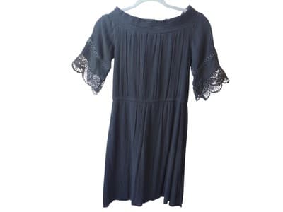 Xhilaration Off-Shoulder Dress with Lace Trim - Thumbnail 3