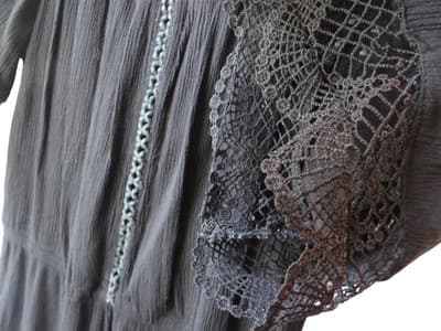 Xhilaration Off-Shoulder Dress with Lace Trim - Thumbnail 2