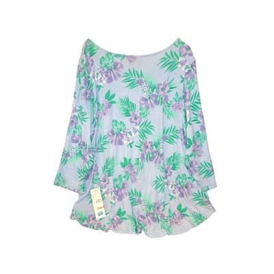 Ruby Rd. Women's 3X Long Sleeve Floral Top - Thumbnail 3