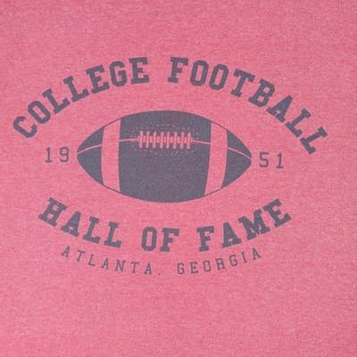 College Football Hall of Fame Atlanta Georgia TShirt Mens Medium Red - Thumbnail 3