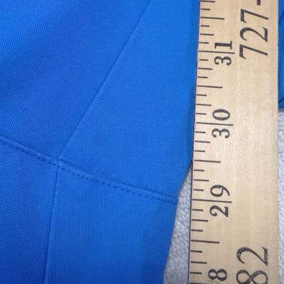 Betsey Johnson Women Royal Blue Scrub Pants Cargo Elastic Drawstring L - Thumbnail 6