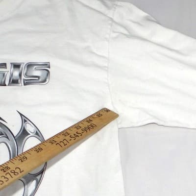 VTG Harley Davidson Sturgis 2001 Black Hills Rally Long Sleeve Tee White Mens L - Thumbnail 12